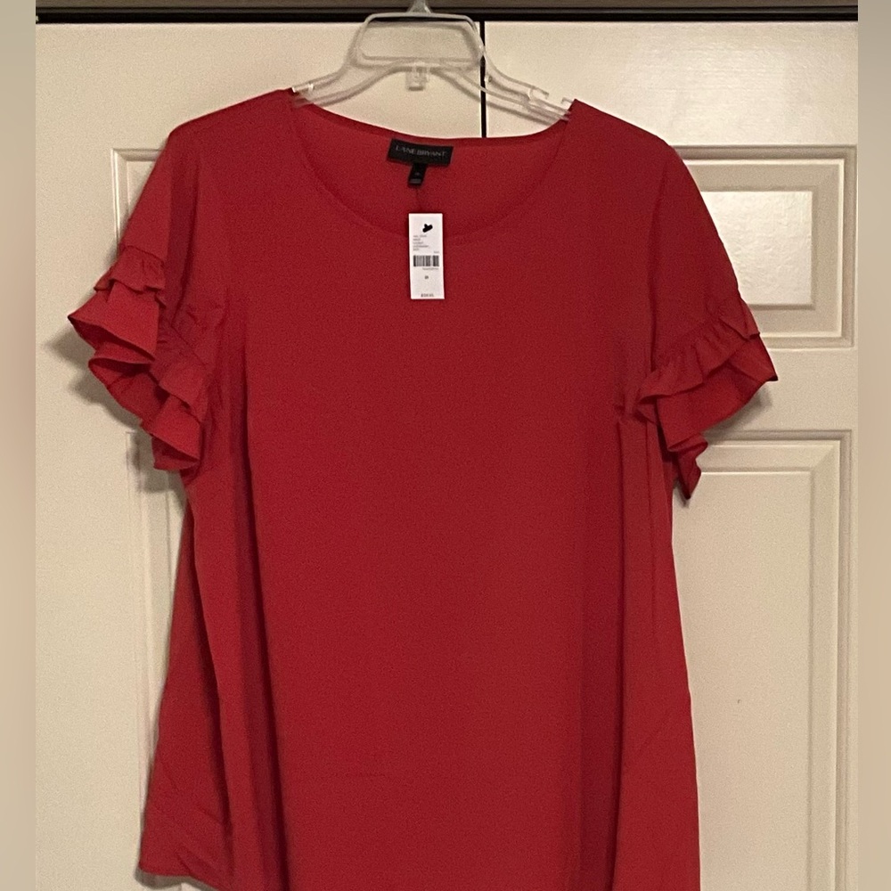 Ruffle sleeve top to perk up any outfit